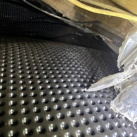 Installation of the Drainage Membrane