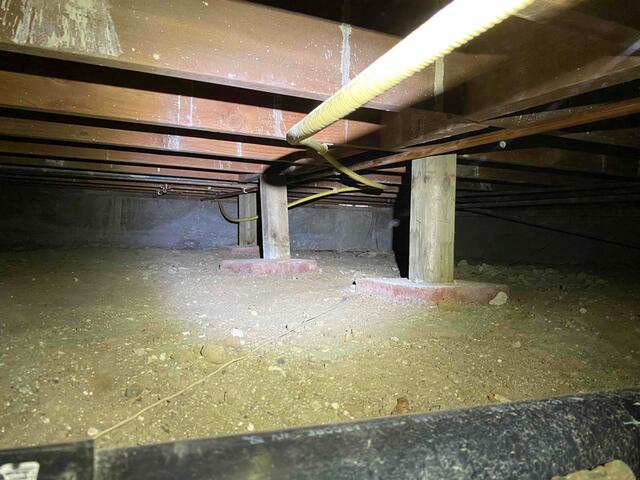 Existing Wooden Floor Supports in Torrance, CA