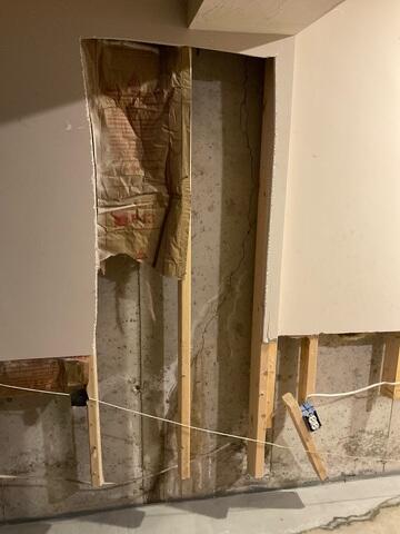 Leaky Foundation Wall Crack