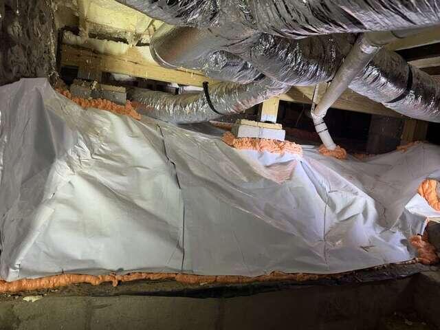 Crawl Space Encapsulation - Sealed Ground Covering