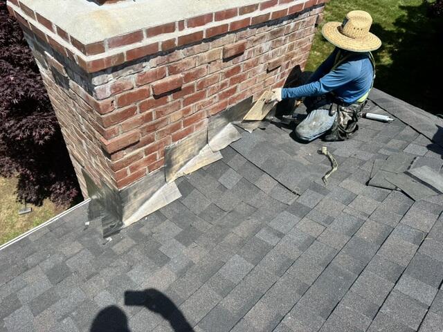 Fabricating New Chimney Flashing