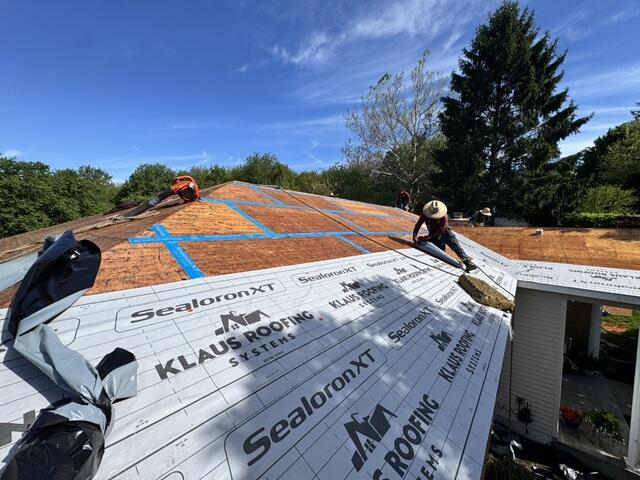 Sealed Decking Seams and Ice and Water Shield