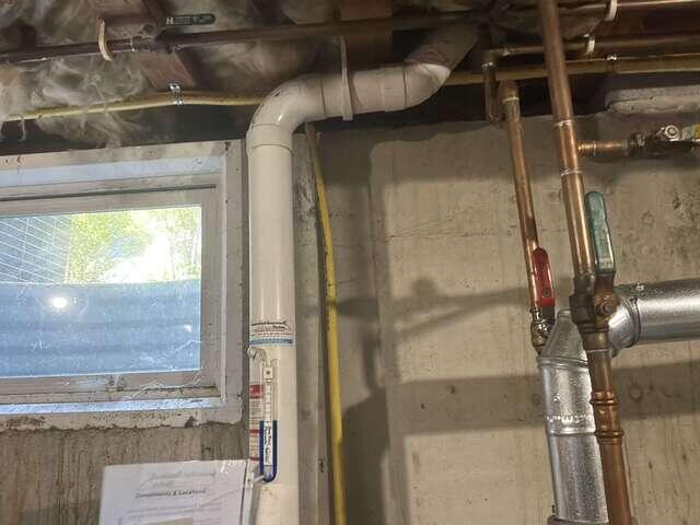 Interior Radon Piping