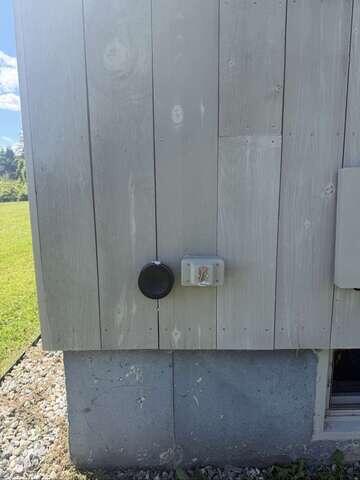 Exterior Wall - Location of Existing Radon Fan