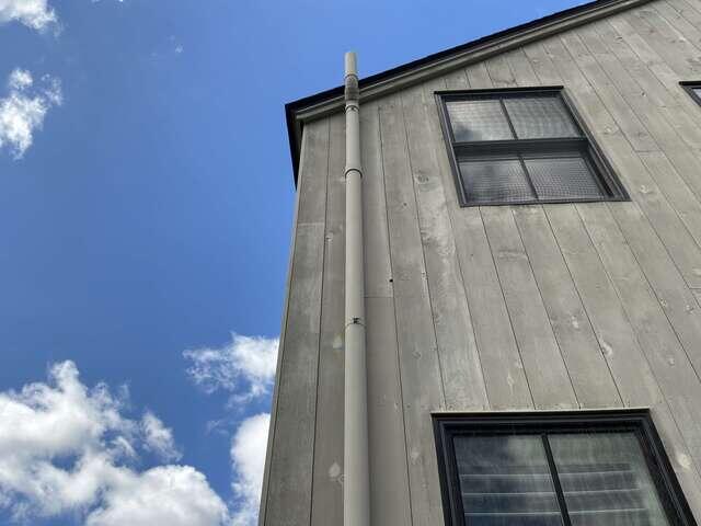 Exterior Vent Pipe - Upper Wall