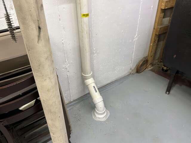 Basement Extraction Pipe