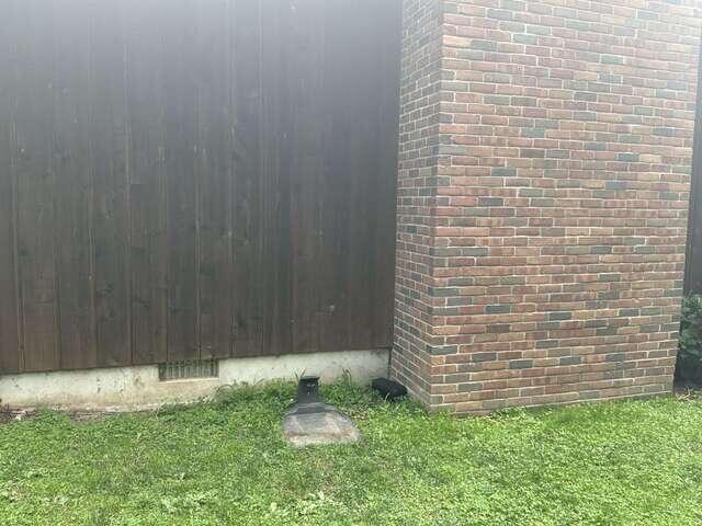 Exterior Near Chimney - Before