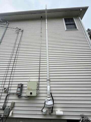 Exterior Radon Mitigation System - After