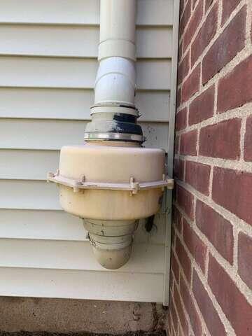 Existing Radon Fan - Before