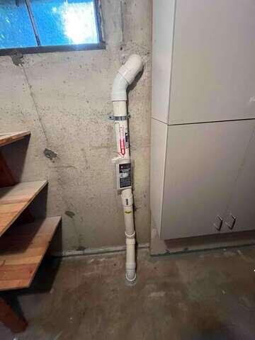 Interior Radon Piping