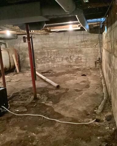 Water-Overtaken Basement