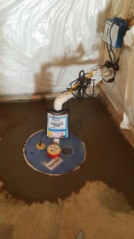 Completed Sump Pump Installation