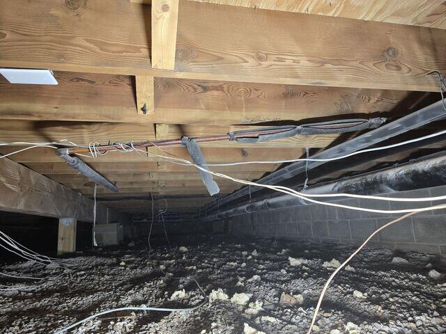 Damp Crawl Space