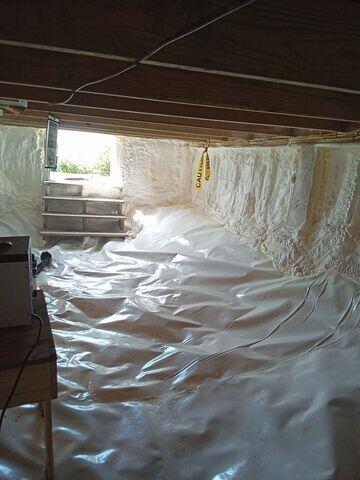 Spray Foam Insulation in Crawl Space