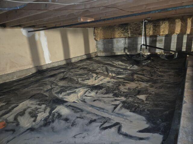 Musty, Flooded Crawl Space
