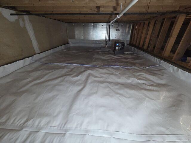 Clean, Dry, Healthy Encapsulated Crawl Space