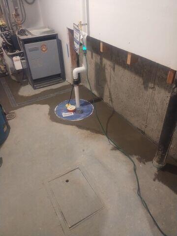 SuperSump with concrete replaced