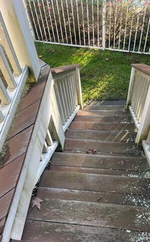 Staircased is damaged