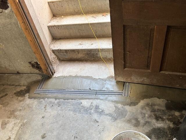 TrenchDrain Installed at Bulkhead Entrance