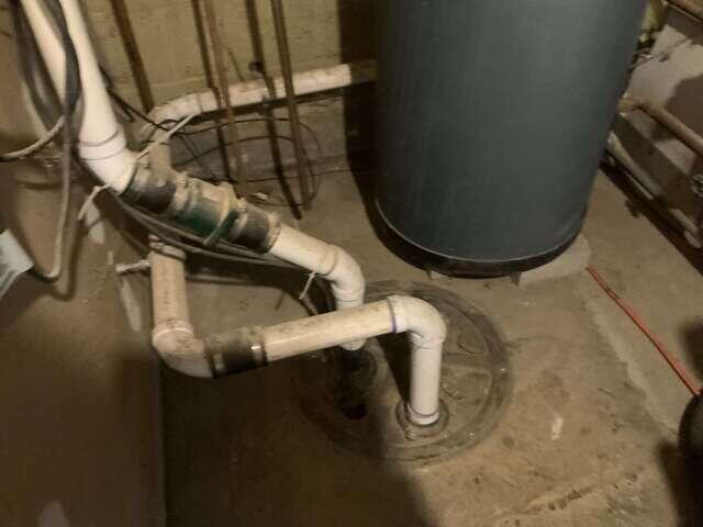 Basement Sump Area and Existing Piping