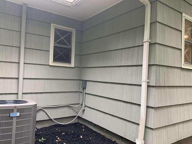 Exterior Piping Along the Side of the Home