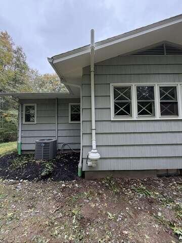 Exterior Radon Vent and Fan Assembly