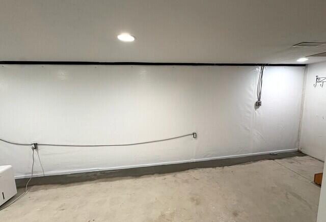 Waterproofed Basement