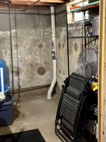 Interior Radon Extraction Piping