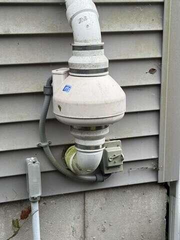 Radon Fan and Existing Pipe Connections