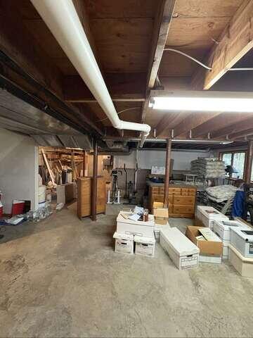 Interior Piping Routed Along the Ceiling