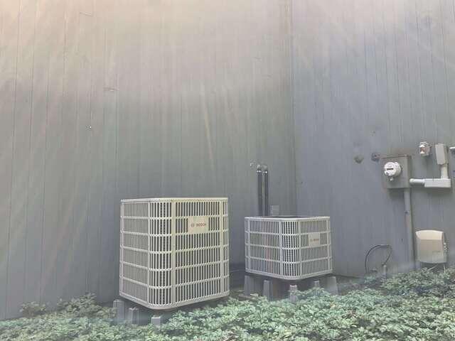 Exterior Venting Beside HVAC Equipment