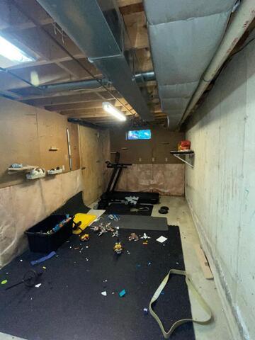 Before photo of this basement!