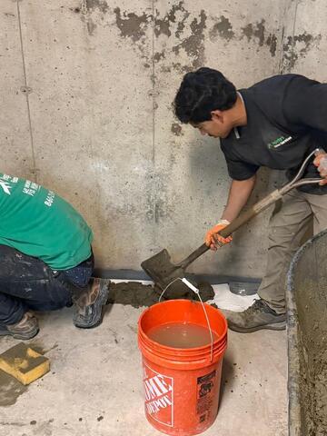 Installing Concrete over the WaterGuard!