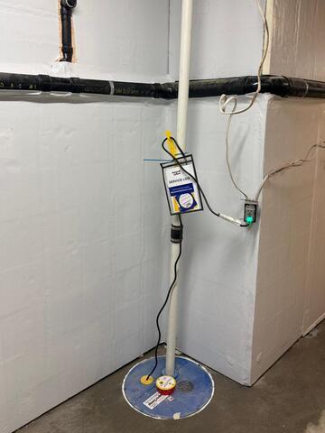 Installed Sump Pump and Foamax Insulation Panels!