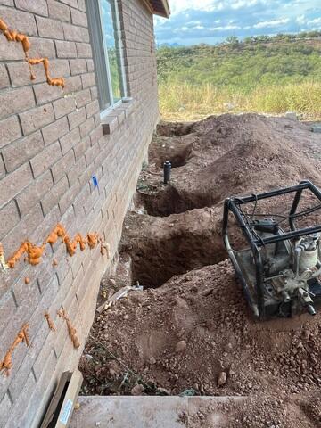 Foundation Pier Excavations at Rio Rico Home