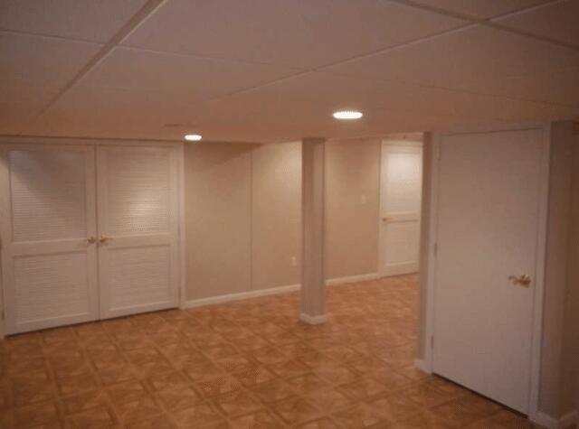 Basement in Middletown After