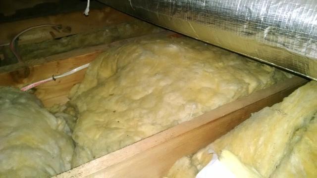 Old and Dirty Attic Insulation