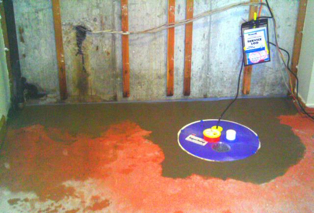 Waterproofed Basement