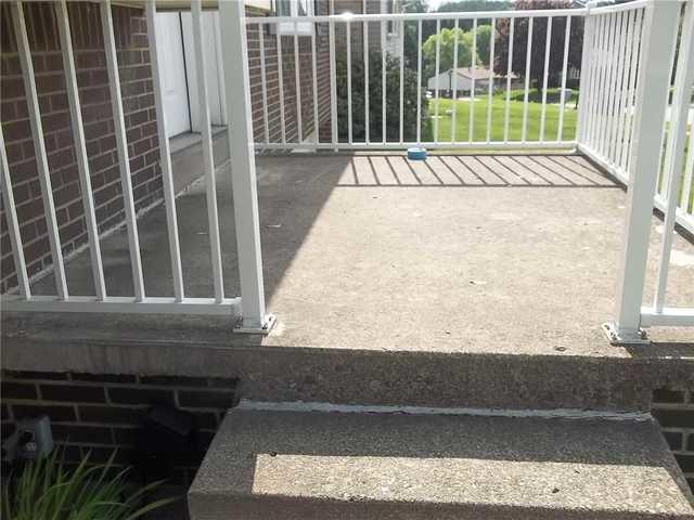 Baker S Waterproofing Basement Waterproofing Photo Album Leaky Concrete Porch In Irwin Pa
