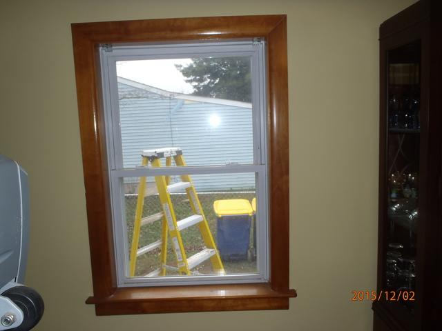 This photo captures the old windows before they were removed and replaced. 