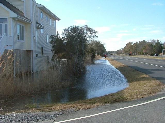 The highest point in most beach communities is only a few feet