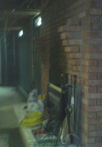 Waterproofed Firplace