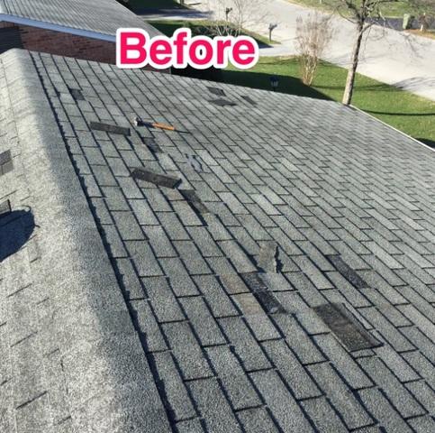 Missing Shingles on Roof