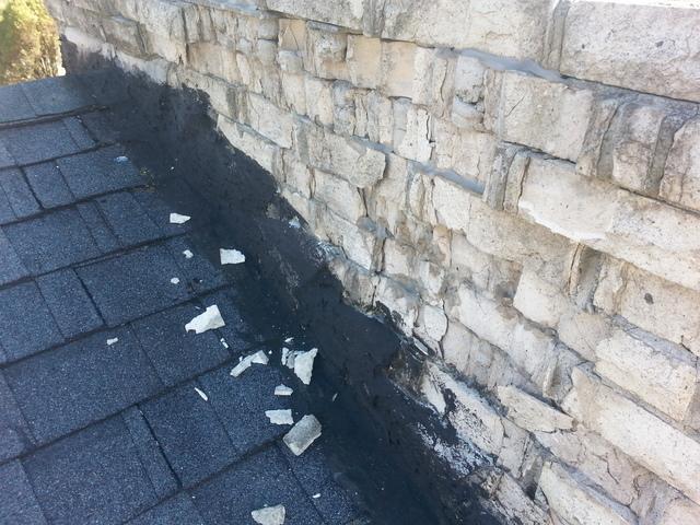 Damaged Brick on Chimney