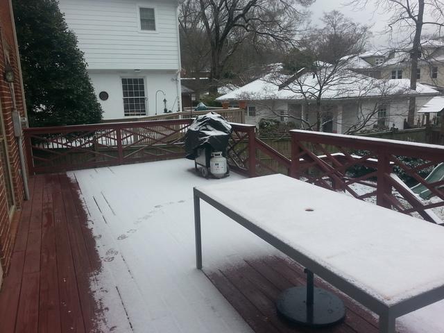Winter Deck Prior to the Makeover