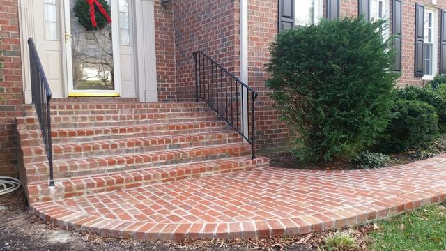 New brick walkway