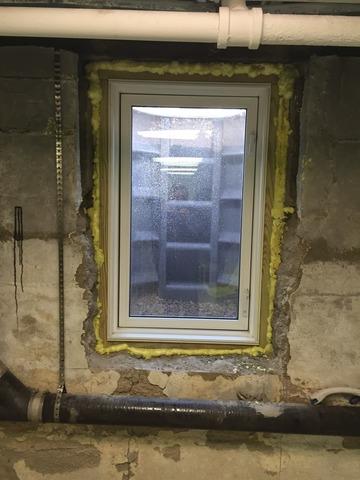 Fully installed egress window