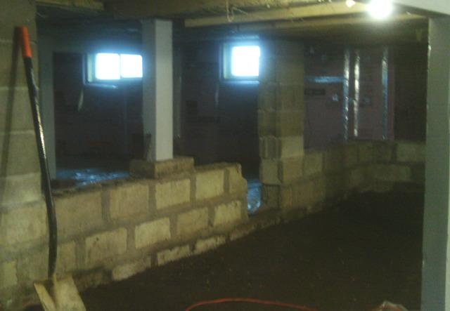 Dark, Damp Crawl Space 