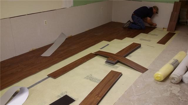 New Waterproof Flooring for Flooded Basement