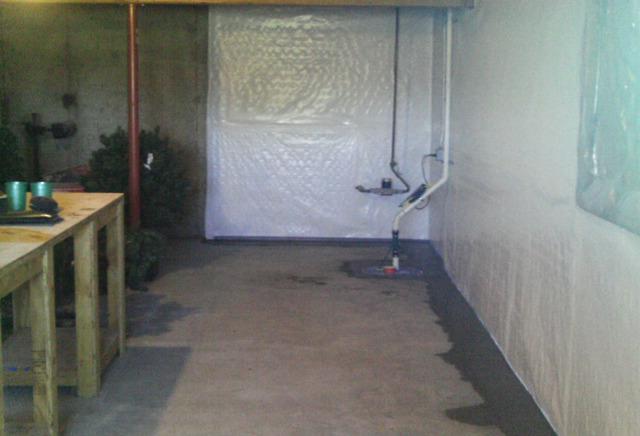 Waterproofed Basement
